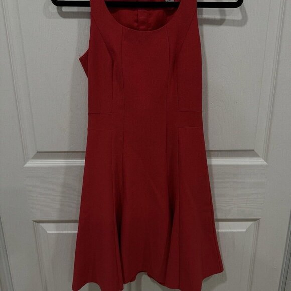 Women’s HM red‎ Dress Size 2 Fit N Flare NWOT Christmas Holidays - Picture 2 of 7